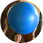 Mary Kay and physio ball