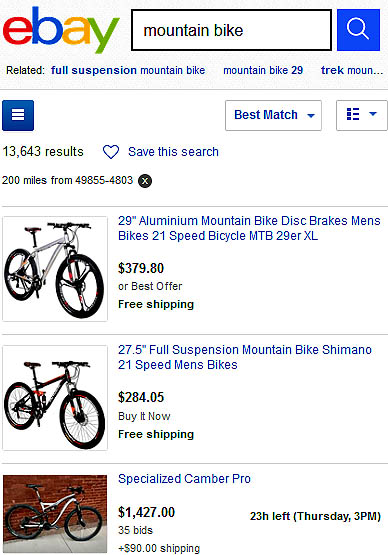 mountain bikes for sale