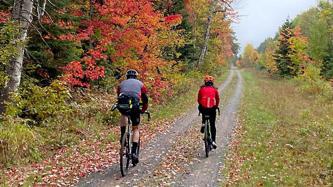 Fall bicyling with Tom