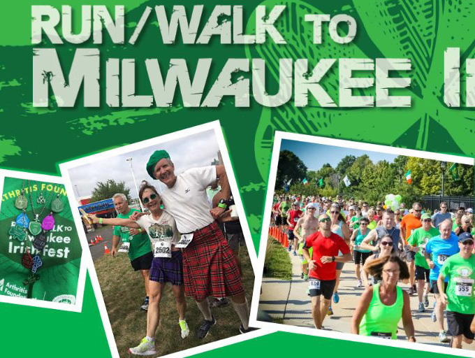 kilt wearing runners on race poster