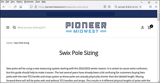 Pioneer Midwest pole length page