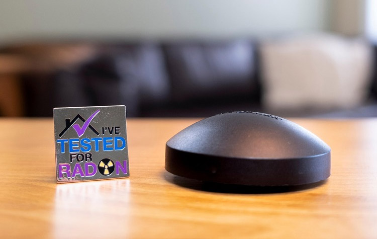 I Have Tested for Radon image showing Radon tester