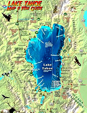 Lake Tahoe Map & Fish Guide