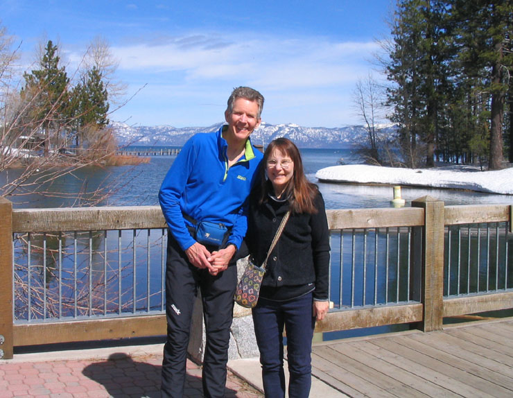Tom and Mary Kay Aufrance at Tahoe City Dam