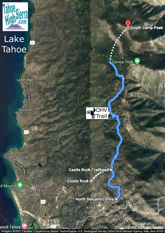 Castle Rock OHV Trail at Tahoe